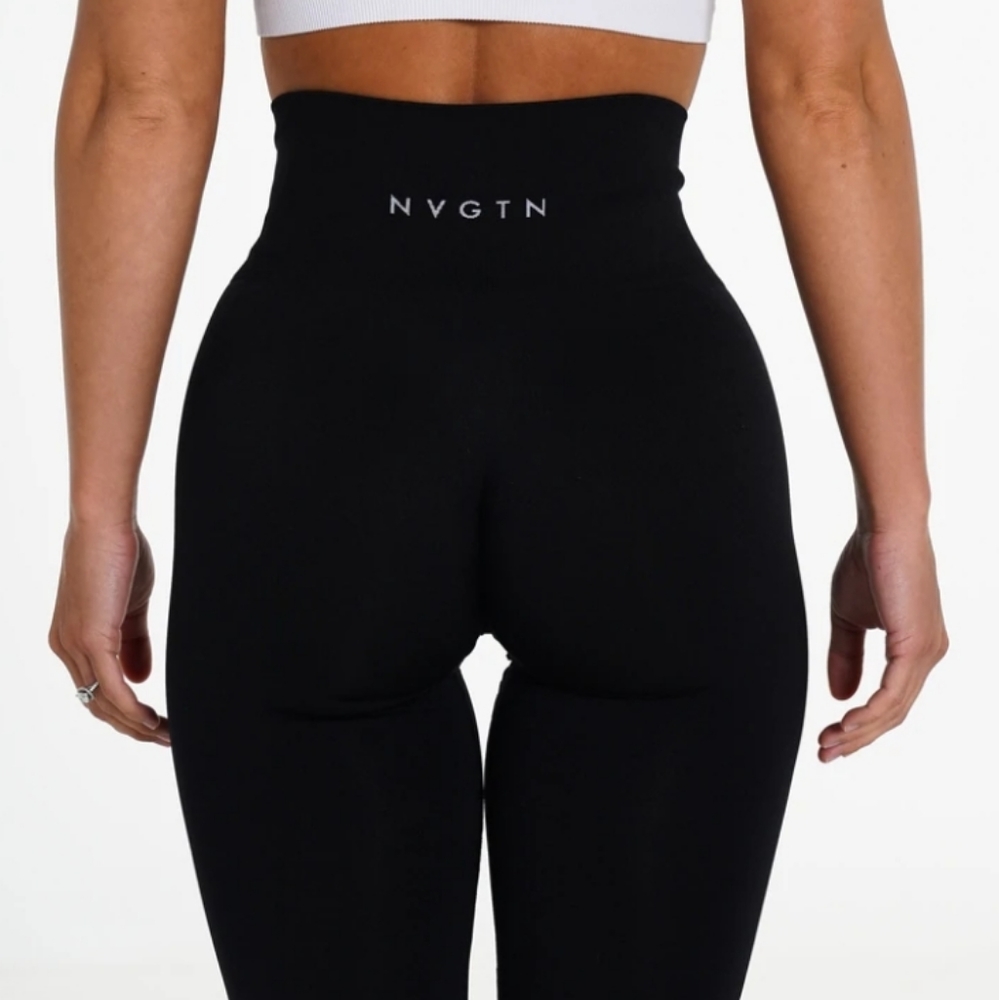 NVGTN Black Solid Seamless Leggings